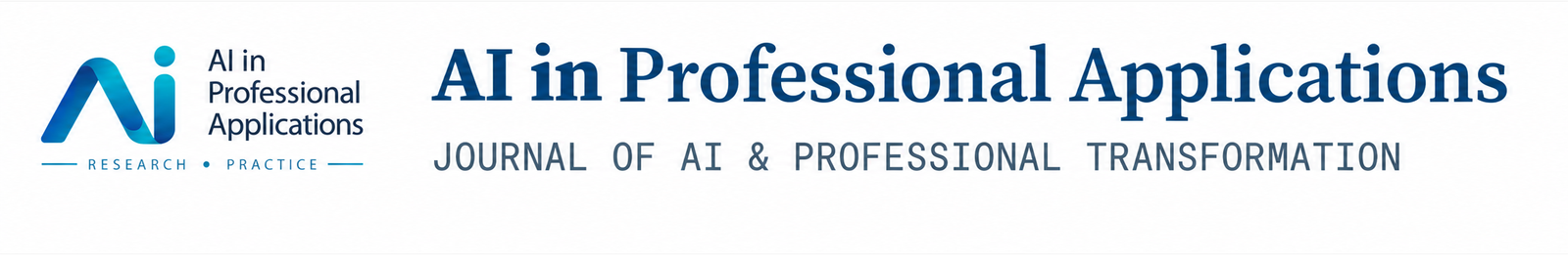 AI in Professional Applications — Journal of AI & Professional Transformation